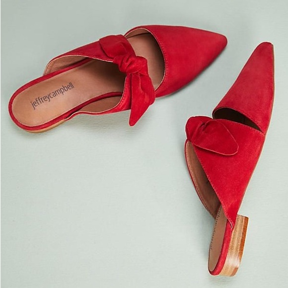 Jeffrey Campbell Shoes - Jeffrey Campbell Charlie Red Bow Mules